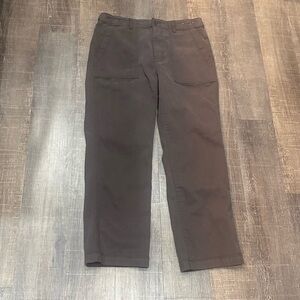 Women's Straight Leg Brown Utility Pants